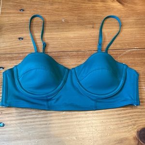 OUT FROM UNDER UO M Emerald Bustier Ribbed Underwire Bikini Top